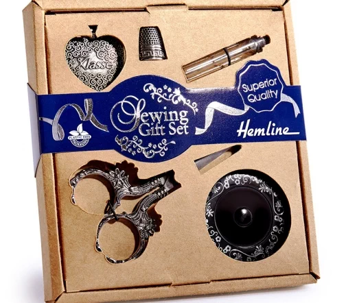 B4728 Швейный набор "Винтаж", цвет античное серебро/черный, Hemline