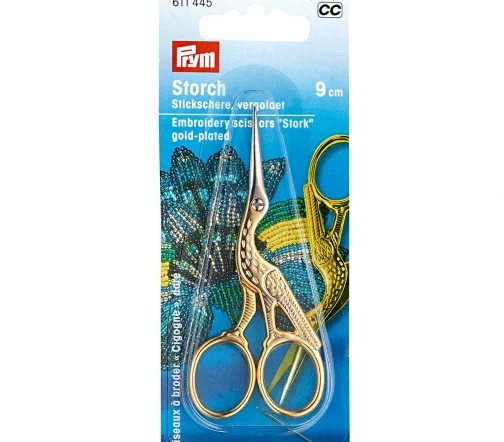 611445 Ножницы для вышивки "Аист", 9 см, Prym
