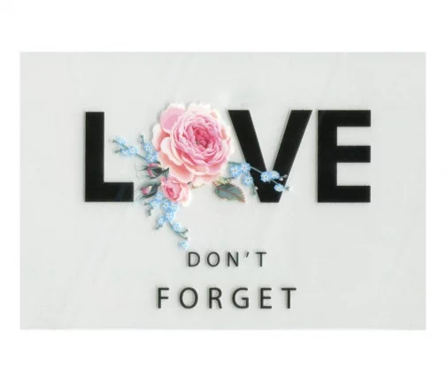 Термотрансфер "Love", 5х10см, 7729052