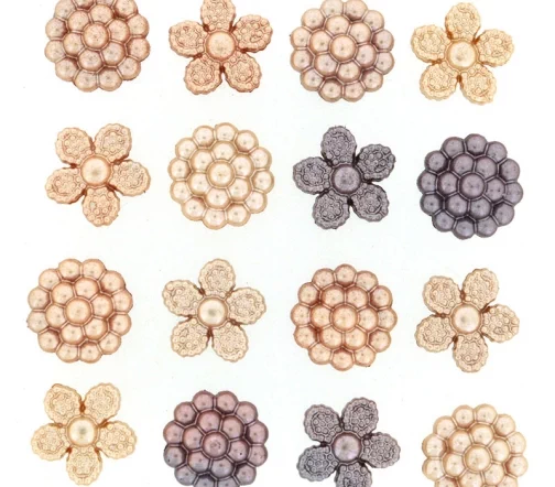 Декоративные пуговицы Dress It Up "Винтажный жемчуг", 8994