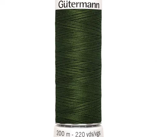 Нить Sew All для всех материалов, 200м, 100% п/э, цвет 597 т.хаки, Gutermann 748277