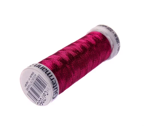 Нить Sulky отделочная металлик, 200м, цвет 7055 малиновый, Gutermann 709760