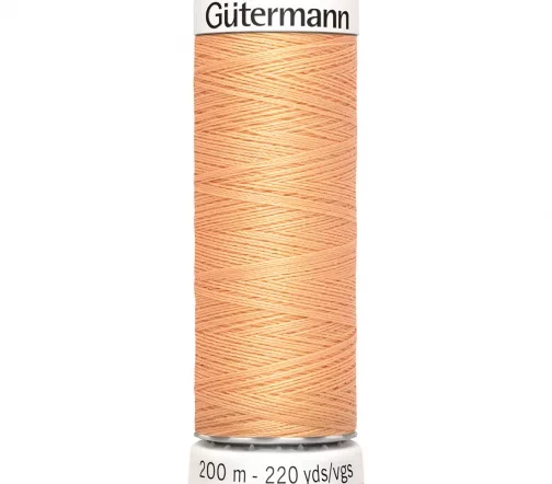 Нить Sew All для всех материалов, 200м, 100% п/э, цвет 979 абрикос, Gutermann 748277