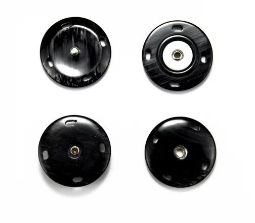 Кнопка пришивная, пластик, 25 мм, цвет графит, A2202-25-4
