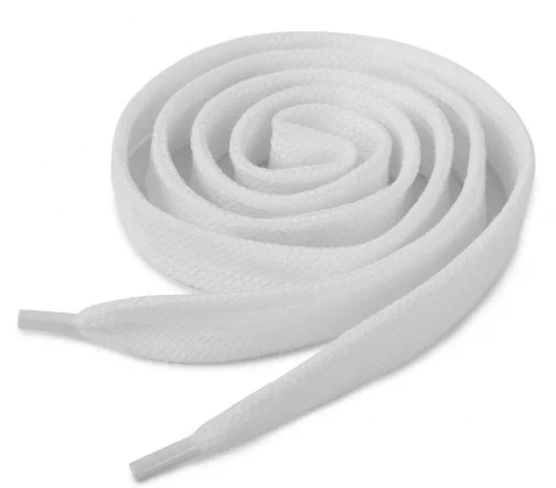 Шнур для худи, ширина 21 мм, длина 120 см, цвет белый