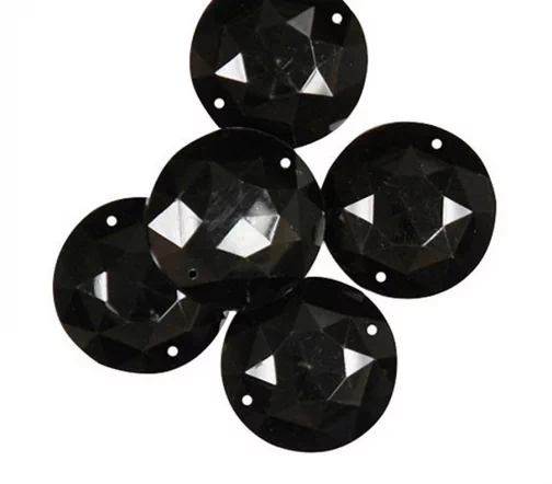 Набор  декоративных элементов Favorite Findings, "Черные круги" 25 мм, 5 шт