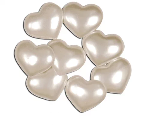 Пуговицы, Favorite Findings "Перламутровые сердца" 17-15 мм, 7 шт