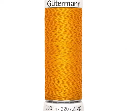 Нить Sew All для всех материалов, 200м, 100% п/э, цвет 362 оранжево-желтый, Gutermann 748277