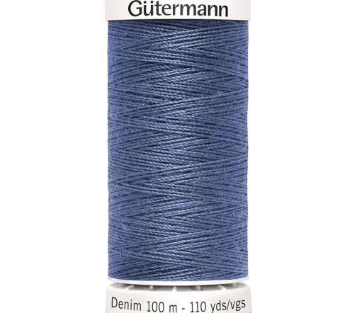 Нить Denim для джинсовой ткани, 100м, 100% п/э, цвет 6075, Gutermann 700160