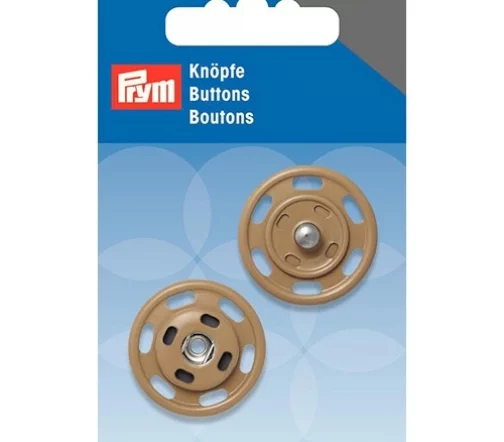 341830 Кнопка пришивная, латунь, цвет бежевый, 25 мм, Prym