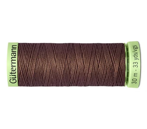 Нить Top Stitch для отстрочки, 30м, 100% п/э, цвет 446 сигнальный коричневый, Gutermann 744506