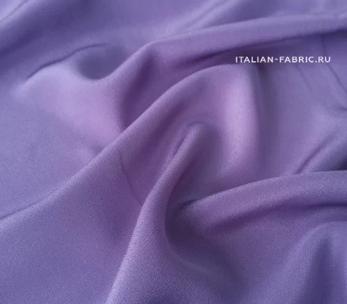Крепдешин однотонный, цвет сиреневый, 00908-1