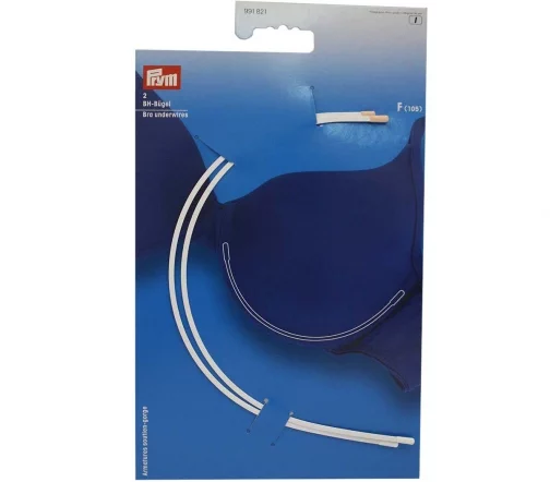 991821 Косточки для бюстгальтера, размер F (105) белый цв. Prym