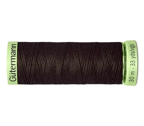 Нить Top Stitch для отстрочки, 30м, 100% п/э, цвет 697 венге, Gutermann 744506