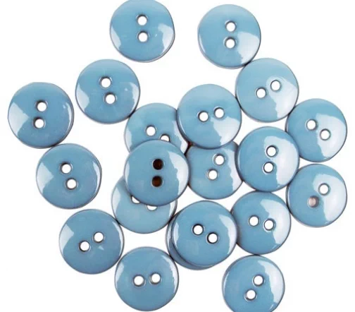 Пуговицы "Colors by Favorite Findings", 16 мм, 20 шт., цвет голубой, 570000016