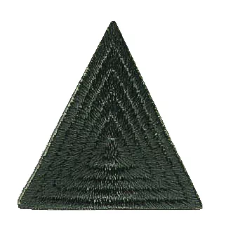 Термоаппликация HKM "Треугольник", цвет зеленый, 3,5 x 3,5 x 3,5 см, арт. 23526