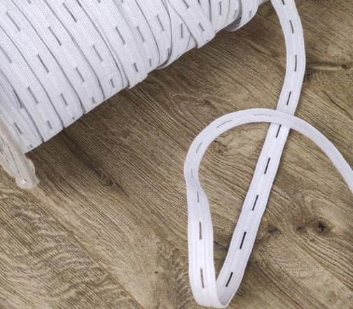 Резинка PEGA перфорированная, 9 мм, цвет белый