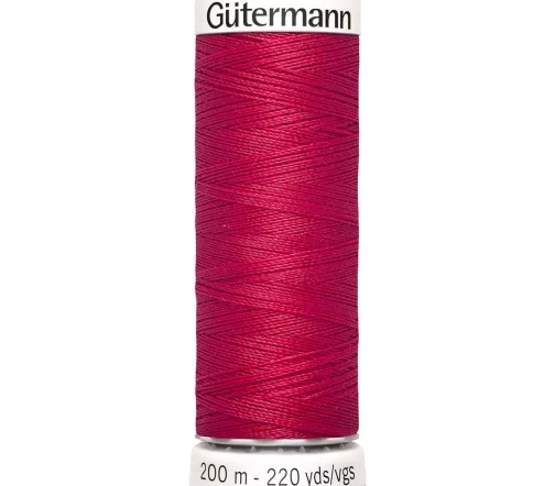 Нить Sew All для всех материалов, 200м, 100% п/э, цвет 909 малиновый, Gutermann 748277