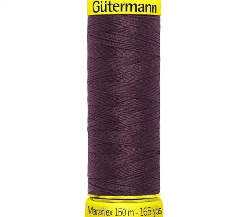Нить Maraflex для трикотажа, 150м, 100% п/э, цвет 130 темная марсала, Gutermann 777000