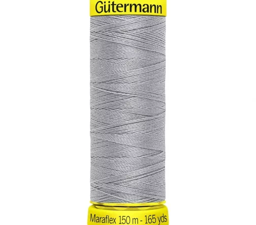 Нить Maraflex для трикотажа, 150м, 100% п/э, цвет 038 светло-серый, Gutermann 777000