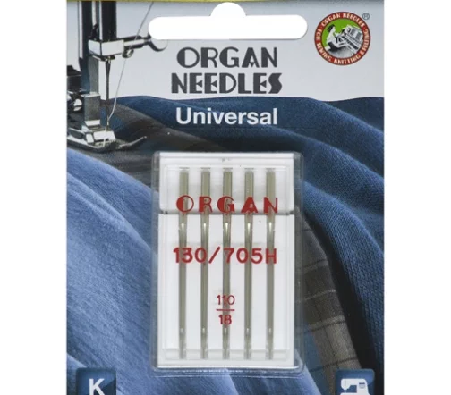 Иглы универсальные № 110 (5шт), блистер, ORGAN, 901340