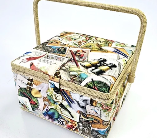 Шкатулка "Птицы в домиках", 26 x 26 x 16 см, 4317-RT-37