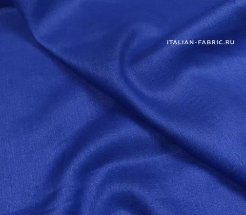 Лен однотонный, цвет кобальт, 1092105