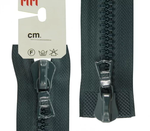 Молния Riri трактор разъёмная, 2 замка, 8мм, 75см, цвет 2723, темно-зеленый