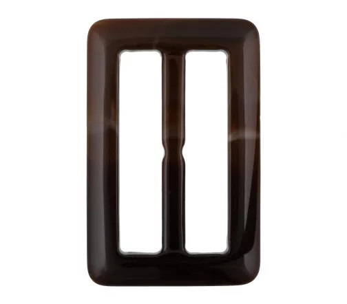 Пряжка-рамка, 49мм, пластик, цвет коричневый, GBB-006