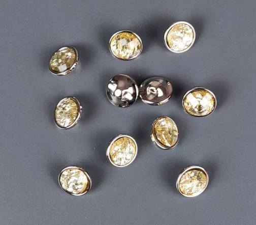 Пуговица блузочная, на ножке, 12 мм, металл, арт. SD006