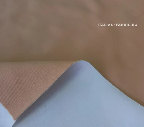 Неопрен двусторонний, цвет телесный/белый, 01088