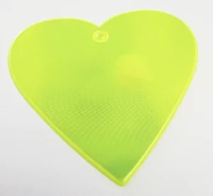 581826 Световозвращатель "Сердце" 5,5х5,8 см, цвет желто-лимонный