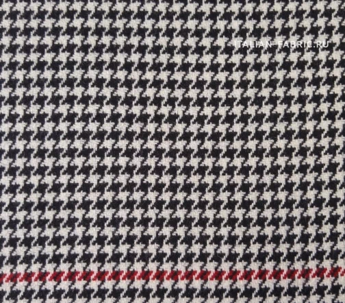 Пальтовый драп в гусиную лапку, купон, 01397