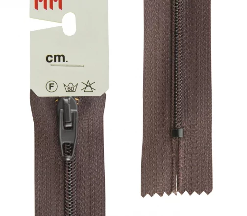 Молния Meras Rizip спираль, 18 см, неразъёмная, 4 мм, цвет 2226, темно-коричневый
