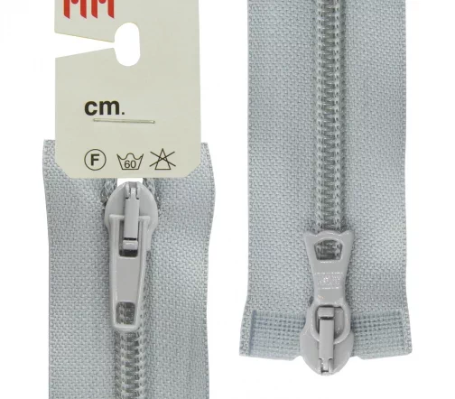 Молния Riri спираль разъёмная, 2 замка, 6мм, 80см, цвет 2118, светло-серый