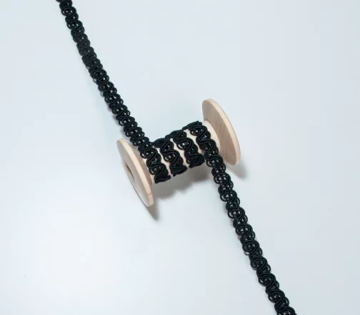 Тесьма PEGA интерьерная, 10 мм, цвет черный