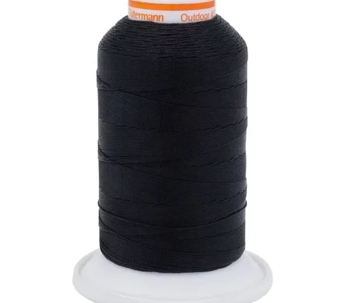 Нить Outdoor 40 для уличных тканей, 400м, цвет 1000 черный, Gutermann 798300