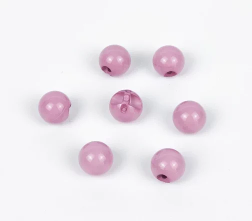 Пуговицы, Union Knopf, "Шарик", на ножке, пластик, цвет пыльная роза, 10 мм