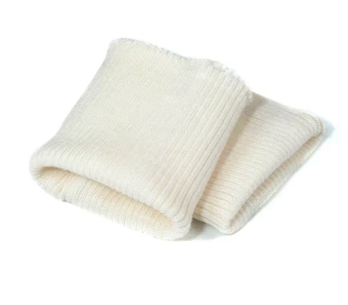 Манжеты трикотаж, полушерсть, цвет кремовый, 124-002