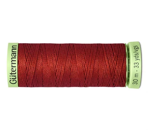 Нить Top Stitch для отстрочки, 30м, 100% п/э, цвет 221 красно-терракотовый, Gutermann 744506