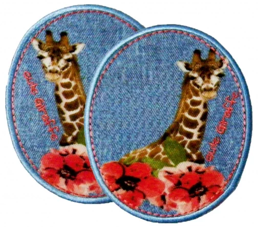 Термоаппликации HKM "Жираф", 9 х 7,5 см, 2 шт., арт. 33995