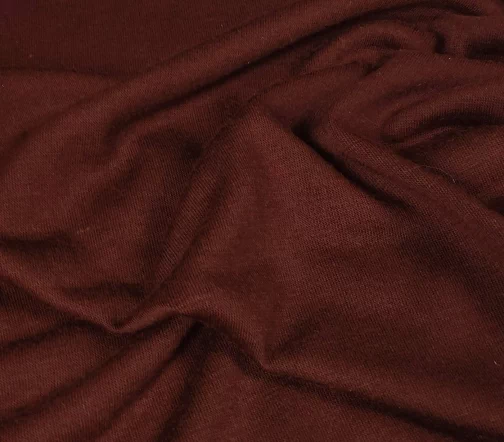 Трикотаж шерстяной однотонный, цвет коньячный, 55416