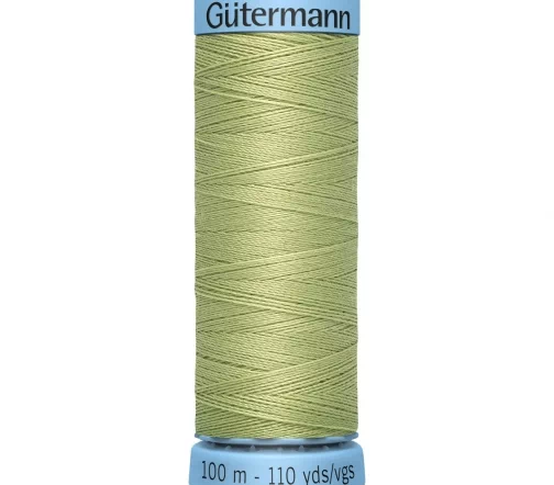 Нить Silk S303 для тонких швов, 100м, 100% шелк, цвет 282 св.оливковый, Gutermann 744590