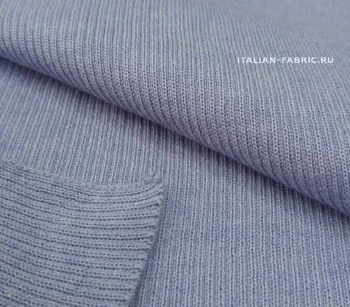 Трикотаж резинка, полушерсть, цвет сиреневый, ALP46-13