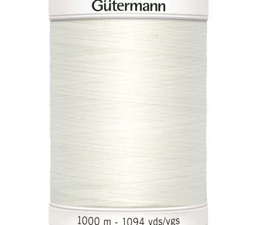 Нить Sew All для всех материалов, 1000м, 100% п/э, цвет 111 айвори, Gutermann 701939