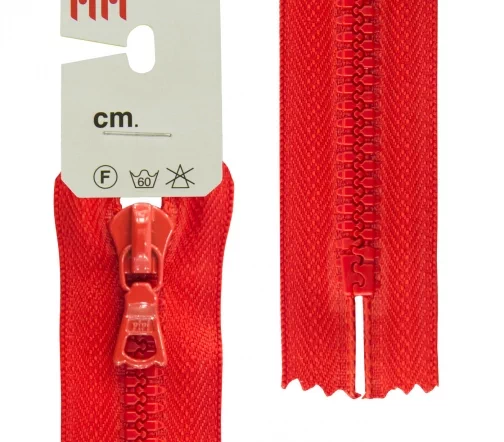 Молния Riri трактор неразъёмная, 1 замок, 6мм, 20см, цвет 2407, красный