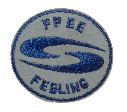 Термоаппликация HKM "Нашивка светоотражающая Free Feeling", 6,0х5,5 см, цвет серый, 47R20
