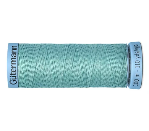 Нить Silk S303 для тонких швов, 100м, 100% шелк, цвет 924 аквамариновый нейтральн., Gutermann 744590