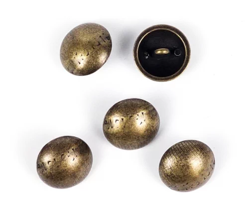 Пуговица, Union Knopf, на ножке, металл, цвет латунь, 18 мм