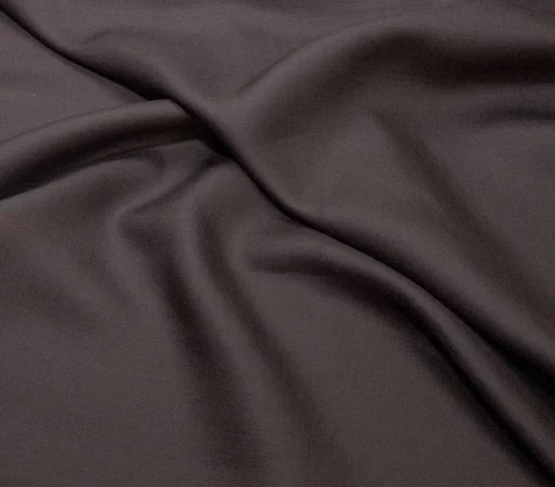Лен Loro Piana однотонный, цвет темно-коричневый, 1042212